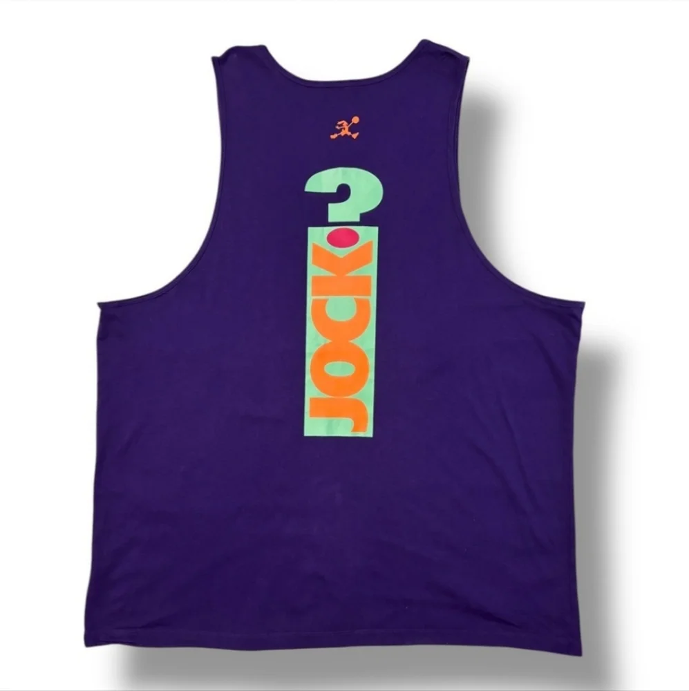 NIKE JORDAN JUMPMAN 2015 What’s Up Jock Purple Graphic Tank 3XL